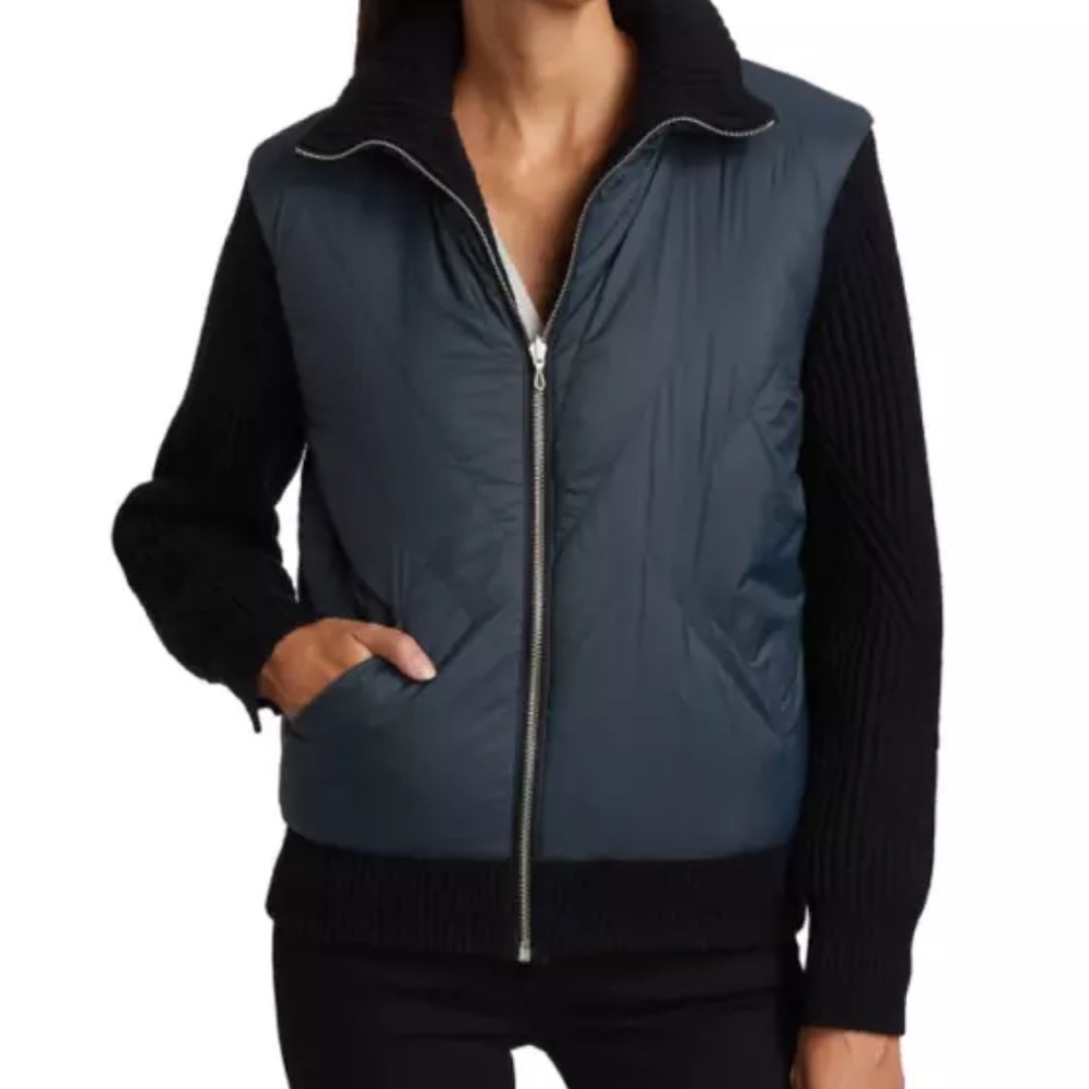 New Rag and Bone Mikaela Mix Media Jacket XL!